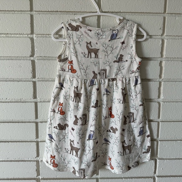 HB Woodland Theme Sleeveless Cotton Dress - Picture 2 of 4